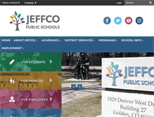Tablet Screenshot of jeffcopublicschools.org
